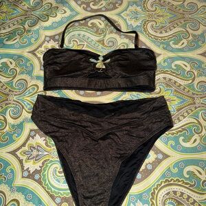 Cupshe Black Bikini Set